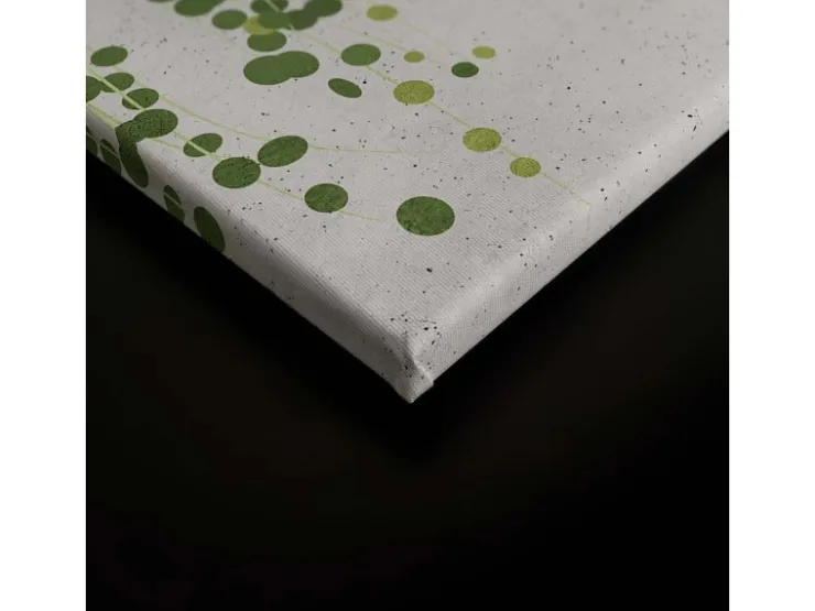 Bricoflor Leinwandbild Mit Pflanzen Grün Weiß Deko Wandbild Für Schlafzimmer Und Küche Pflanzenwand Auf Bild In 120 X 80 Cm* Wanddekoration