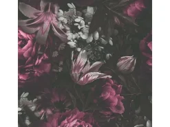 Bricoflor Lila Tapete mit Blumen Nostalgisch Vintage Blumentapete aus Vlies Ideal für Esszimmer und Schlafzimmer
