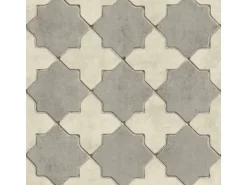 Bricoflor Marokkanische Tapete Weiß Grau Vlies Mosaiktapete Orientalisch für Küche und Bad Arabische Vliestapete in Mosaik Fliesenoptik im Orient Stil* Tapezierzubehör