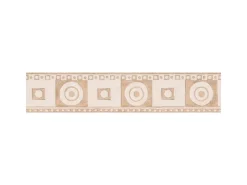 Bricoflor Naturstein Tapeten Bordüre für Küche und Badezimmer Mediterrane Tapetenbordüre aus Vlies und Vinyl Beige Tapetenborte in Mosaik Optik