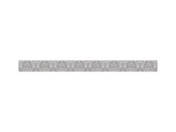 Bricoflor Neobarock Tapeten Bordüre Selbstklebend Wand Bordüre in Creme und Grau Ornament Tapetenborte mit Vinyl Ideal für Schlafzimmer und Badezimmer