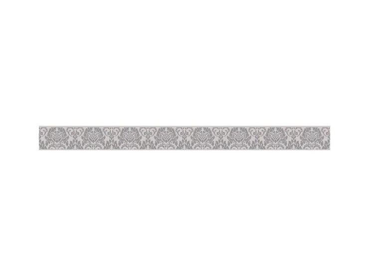 Bricoflor Neobarock Tapeten Bordüre Selbstklebend Wand Bordüre in Creme und Grau Ornament Tapetenborte mit Vinyl Ideal für Schlafzimmer und Badezimmer