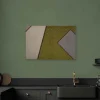 Bricoflor Pop Art Leinwand Bild Im Grafik Stil Modernes Wandbild Mit Geometrischem Muster In Grün Und Grau Grafikdesign Leinwandbild Für Büro* Wanddekoration