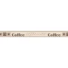 Bricoflor Schmale Tapetenborte für Küche Selbstklebende Tapeten Bordüre mit Kaffee Design in Beige Braun Cafe Wandbordüre mit Schriftzug aus Vinyl* Bordüren