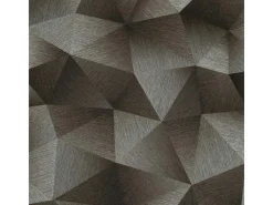 Bricoflor Schwarze Tapete Grafisches Muster Metallic Vliestapete mit Dreieck Muster Vlies Mustertapete Geometrisch Ideal für Büro und Wohnzimmer* Tapetenmuster