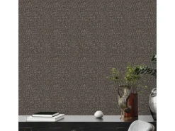 Bricoflor Schwarze Tapete im Ethno Chic Vlies Mustertapete Schwarz Gold für Wohnzimmer und Küche Vliestapete im Boho Style* Tapetenmuster