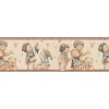 Bricoflor Selbstklebende Bordüre für Babyzimmer Tapetenbordüre mit Teddy Bären Kinderzimmer Tapetenborte in Beige Braun mit Vinyl