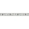 Bricoflor Tapete Französische Lilie Blumen Tapetenbordüre in Schwarz Weiß Ideal für Badezimmer und Küche Vintage Wand Bordüre Selbstklebend* Bordüren