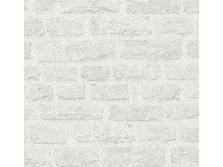 Bricoflor Tapete in Steinoptik Weiß Moderne Vliestapete in Mauer Optik Ideal für Badezimmer und Flur 3D Steintapete Hell