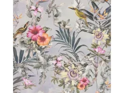 Bricoflor Tapete Palmen Und Hibiskus Tropische Vliestapete Mit Blumen Und Vögeln Bunte Blumentapete Ideal Für Wohnzimmer* Dekorative Tapeten