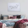 Bricoflor Wandbild Mit Wal Leinwand Bild Mit Blauwal Gezeichnet Industrial Style Leinwandbild In Schwarz Weiß Für Büro Und Schlafzimmer* Wanddekoration