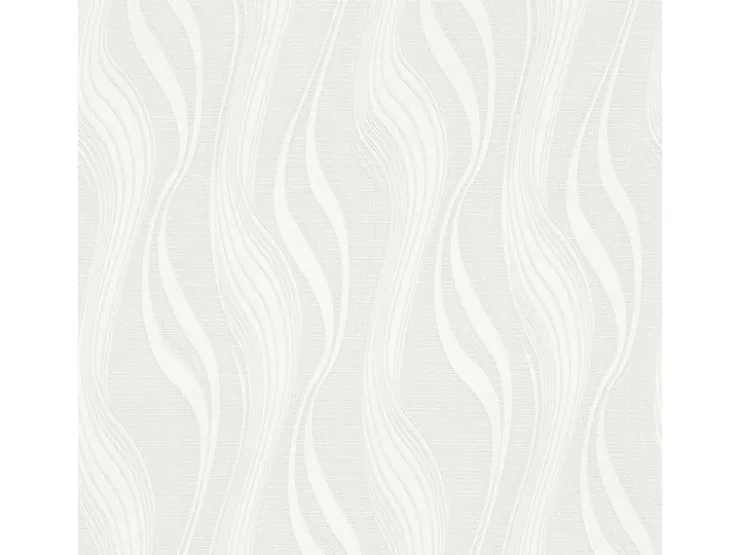 Bricoflor Wellenmuster Tapete Hell Geschwungene Linien Vliestapete mit Vinyl Modern Vlies Mustertapete Schlicht Ideal für Wohnzimmer und Schlafzimmer
