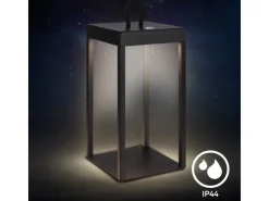 Brilo LED Laterne Luca Touch Dimmbar IP44 Spritzwassergeschützt* Laternen