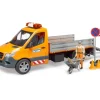 Bruder Spielzeug MB Sprinter Kommunal mit Fahrer, Zubehör, Licht und Sound