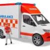 Bruder Spielzeug MB Sprinter Ambulanz mit Fahrer, Licht und Sound* Geschenkartikel