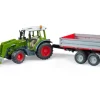 Bruder Spielzeug Miniatur-Traktor Fendt Vario 211 mit Frontlader u. Bordwandanh.