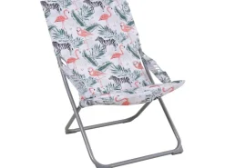 Campingstuhl Palmelo Faltbar Flamingo-Print 95 cm x 63 cm x 85,5 cm* Stühle