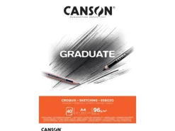 Canson Graduate Studien- Skizzenblock A4 Weiß 40 Blatt* Künstlerzubehör