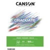 CANSON Graduate Zeichenpapier Leichte Körnung 160gsm 98lb A4 Hellweiß 30 Blatt