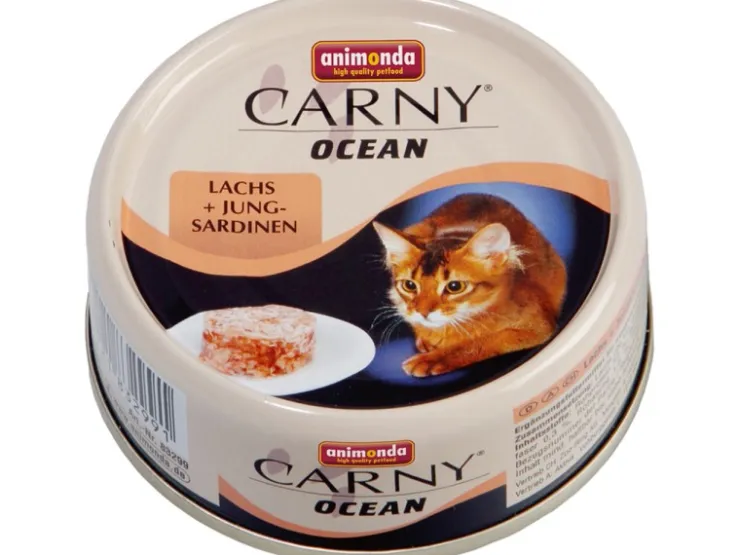 Animonda Carny Katzen-Nassfutter Ocean Lachs und Jung-Sardine 80 g* Katzenbedarf