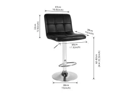CCLIFE 2er Set Barhocker Hocker Höhenverstellbar 62cm-82cm* Hocker