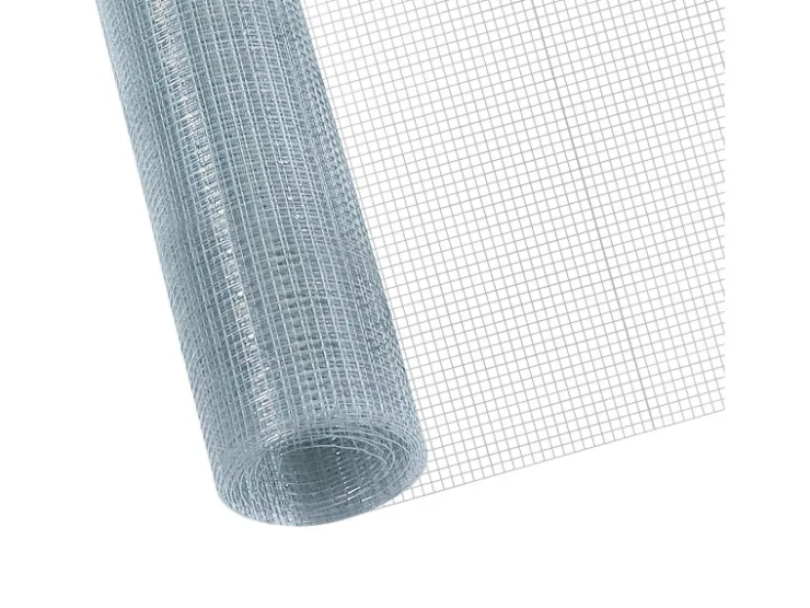 CCLIFE Hühnerzaun Geflügelnetz 6.3mm Maschenweite 50cm Höhe 5m Länge Verzinkt Silber* Kleintierbedarf