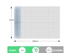 CCLIFE Hühnerzaun Geflügelnetz 6.3mm Maschenweite 50cm Höhe 5m Länge Verzinkt Silber* Kleintierbedarf