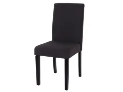 CHEFGASTRO Esszimmerstuhl 2er-Set Klassisch & Zeitlos 90x43x56cm Sitzhöhe 45cm Textil Dunkle Beine