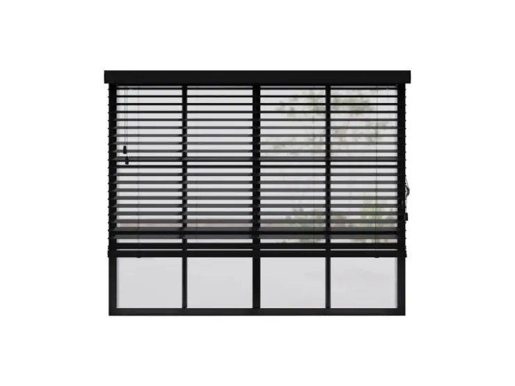 Cocoon Home Concepts Holz Jalousien 170 x 175 50mm Lamellen Schwarz* Jalousien
