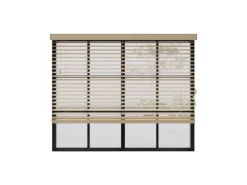 Cocoon Home Concepts Holz Jalousien 140 x 240 50mm Lamellen Naturel
