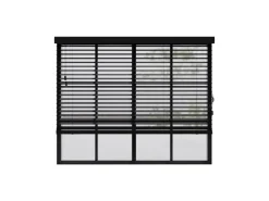 Cocoon Home Concepts Holz Jalousien 100 x 130 50mm Lamellen Schwarz