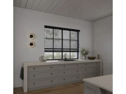 Cocoon Home Concepts Holz Jalousien 90 x 175 50mm Lamellen Schwarz* Jalousien