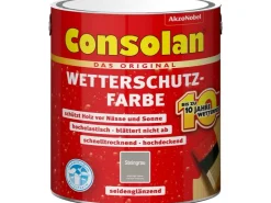 Consolan Wetterschutzfarbe Seidenglänzend 2,5 l* Außen-Fassadenfarben|Holzfarben