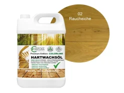 CONTURA Hartwachsöl Colorline FARBIG Fußbodenöl Parkettöl Möbelöl Holzöl 2,5 Liter 02 Raucheiche* Farbtester