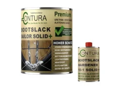 CONTURA 2K Bootslack Farbig Yacht Buntlack Metall Holz GFK Boot Glänzend 1,1 Liter RAL 9010 Analog* Speziallacke|Weißlacke