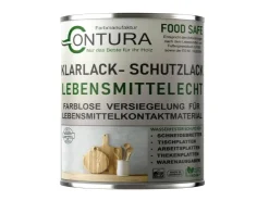 CONTURA Klarlack Lebensmittelecht Hartlack Food Safe Schneidebrett Tischplatte Holzlack LFGB Lack 750ml* Grundierung