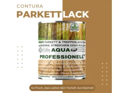 CONTURA Parkettlack Treppenlack Professionell Lack Fußbodenlack Dielenlack Holzlack Seidenmatt 5 Liter* Speziallacke