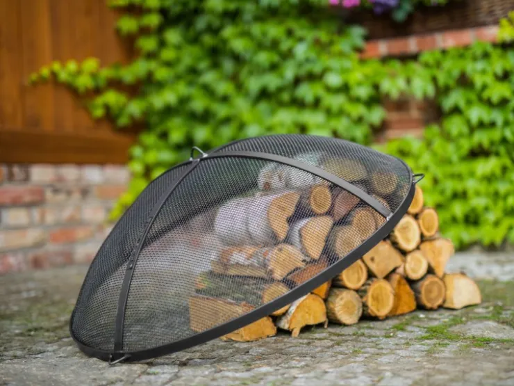 CookKing Funkenfang Zubehör Stahl für Feuerschalen Ø 59 cm Schwarz* Insektenschutz