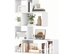 Costway Bücherregal mit 4 Ebenen 80 x 22 x 100 cm Weiß* Bücherregale
