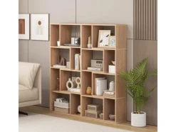 Costway Bücherregal mit 4 Ebenen Standregal mit 8 Fächern