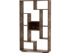 Costway Bücherregal mit 9 Fächern Standregal 120cm* Bücherregale