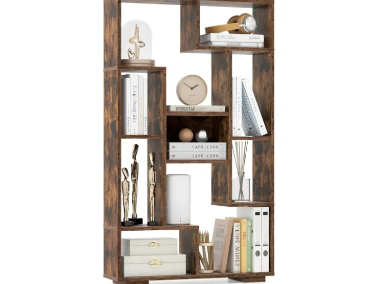 Costway Bücherregal mit 9 Fächern Standregal 120cm* Bücherregale