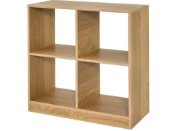 Costway Bücherregal mit 4 Fächern Würfelregal 73 x 33 x 73 cm Natur* Bücherregale|Holzregale
