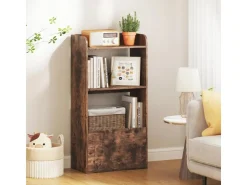 Costway Bücherregal mit Schublade 55 x 29 x 105 cm Rustikales Braun* Bücherregale