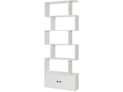 Costway Bücherregal mit Türen Standregal 183 x 70 x 23 cm* Regal Weiß