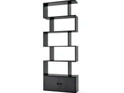 Costway Bücherregal mit Türen Standregal 183 x 70 x 23 cm* Bücherregale