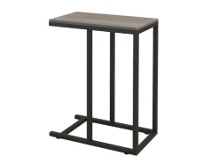 Costway Beistelltisch C-Form Sofatisch mit Metallgestell