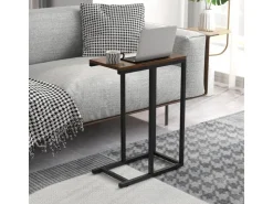 Costway Beistelltisch C-Form Sofatisch mit Metallgestell* Tische