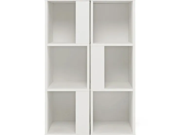 Costway 2er Set Bücherregal Aus Holz mit 3 Ebenen & Kippsicherung Weiß* Bücherregale|Holzregale