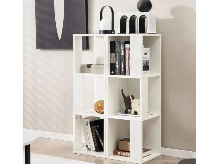 Costway 2er Set Bücherregal Aus Holz mit 3 Ebenen & Kippsicherung Weiß* Bücherregale|Holzregale